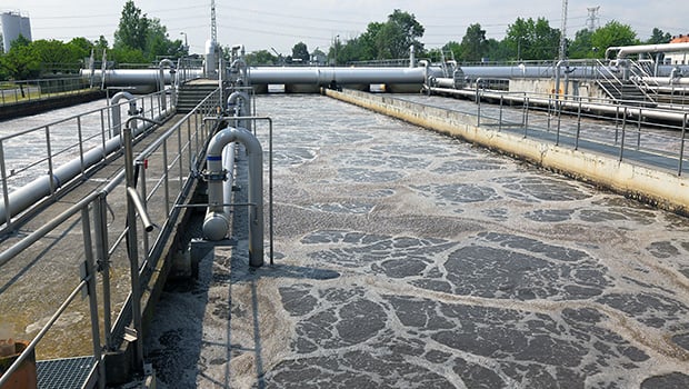 water treatment plant using pumice media