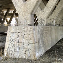concrete supports compromised by ASR